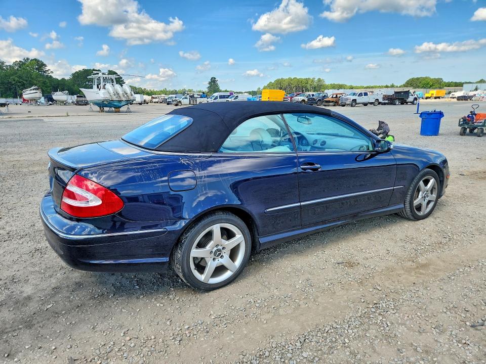 2005 Mercedes-benz Clk-klasse VIN WDBTK75GX5T035185 COPART salvage auction — SIDE, NC - SALVAGE CERTIFICATE OF TITLE, sold $500 on 2026-08-03 (photo 3)