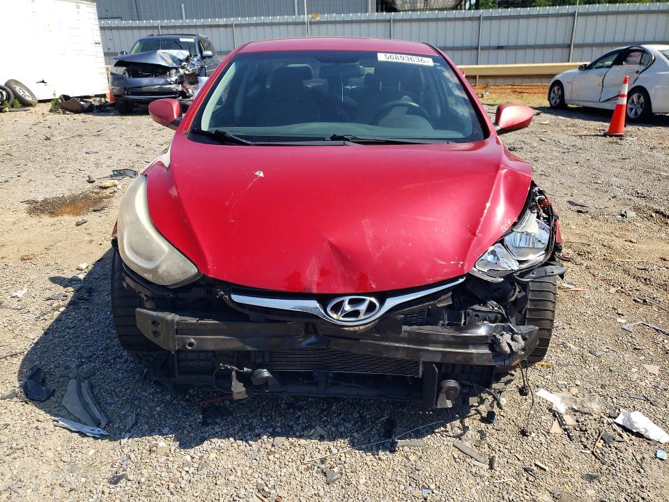 2015 Hyundai Elantra VIN KMHDH4AE9FU277822 COPART salvage auction — FRONT END, Va - Cert Of Title - Salvage, sold $750 on 2026-07-10 (photo 5)