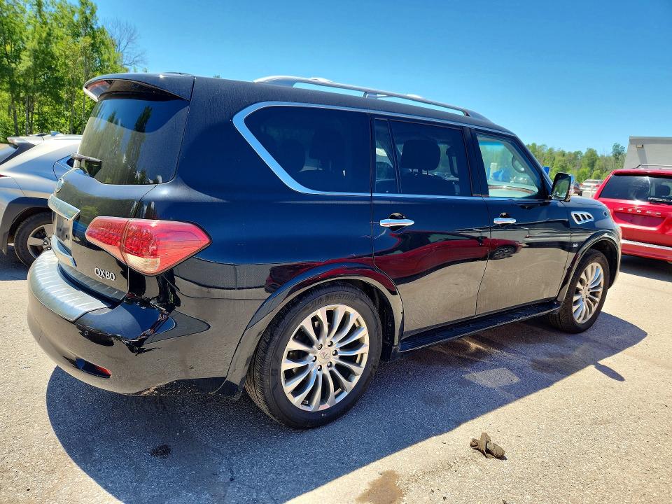 2017 Infiniti Qx80 VIN JN8AZ2NCXH9431336 COPART salvage auction — SIDE, On - Permit No Brand - Unfit, sold $7,600 on 2026-07-07 (photo 3)