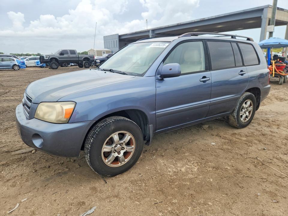 2006 Toyota Highlander VIN JTEGP21AX60110104 COPART salvage auction — MINOR DENT/SCRATCHES, Fl - Certificate Of Title, sold $1,100 on 2026-07-02 (photo 1)