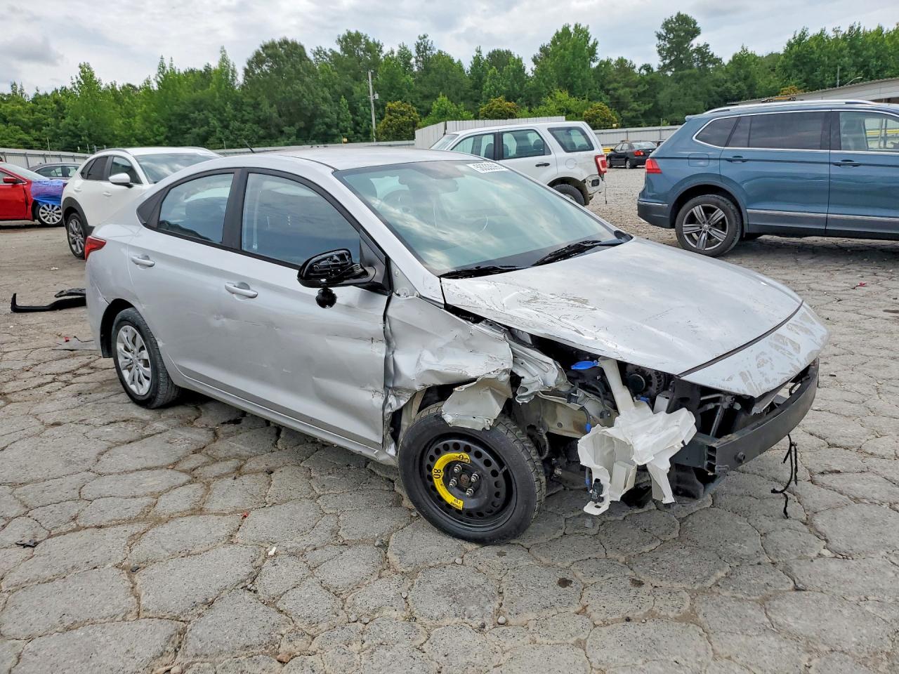 2019 Hyundai Accent VIN 3KPC24A35KE058395 COPART salvage auction — Front End, TN - SALVAGE CERTIFICATE, sold $800 on 2026-07-09 (photo 4)