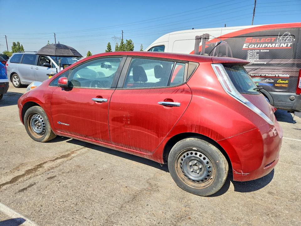 2013 Nissan Leaf VIN 1N4AZ0CP6DC421122 COPART salvage auction — MINOR DENT/SCRATCHES, Ca - Lien Papers-Clean Or Ac, sold $225 on 2026-07-02 (photo 2)