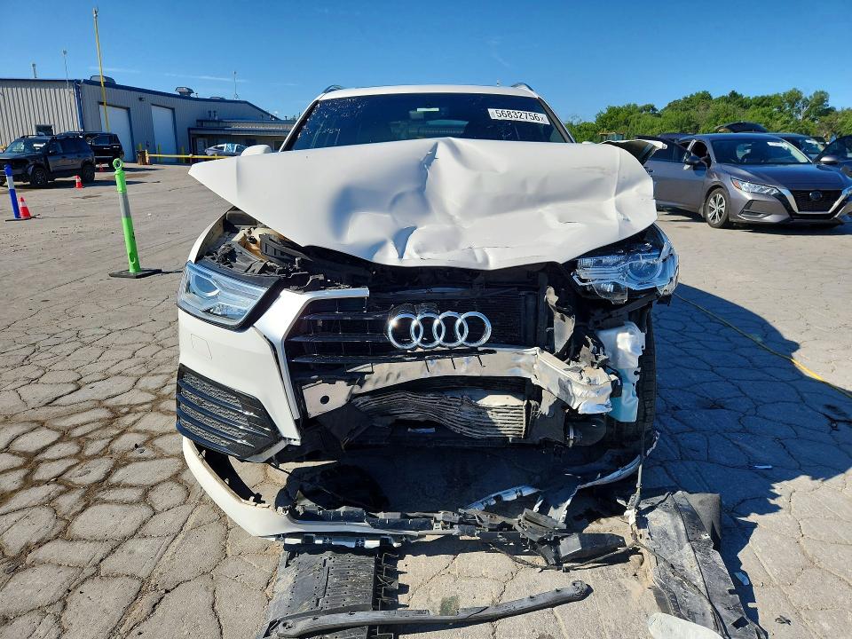 2018 Audi Q3 VIN WA1BCCFS0JR008343 COPART salvage auction — FRONT END, Tn - Salvage Certificate, sold $625 on 2026-07-06 (photo 5)