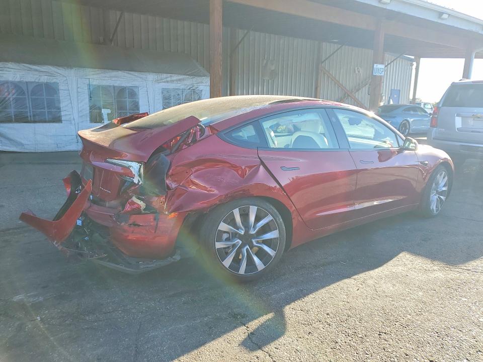 2025 Tesla Model 3 VIN 5YJ3E1EB6SF921528 COPART salvage auction — REAR END, Co - Salvage Title, sold $350 on 2026-07-28 (photo 3)