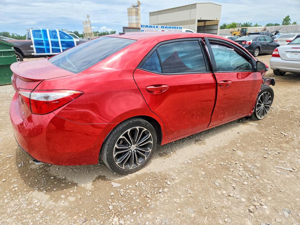 2014 Toyota Corolla VIN 5YFBURHE1EP045107 COPART salvage auction — FRONT END, Ks - Cert Of Title-Salvage, sold $1,100 on 2026-07-14 (photo 3)