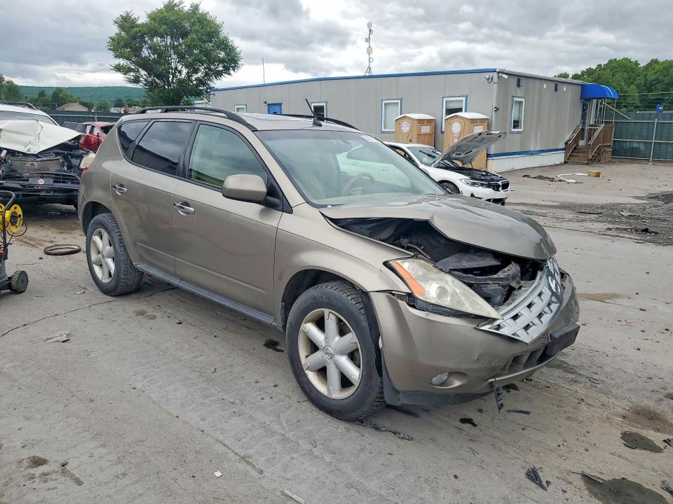 2003 Nissan Murano VIN JN8AZ08W53W209825 COPART salvage auction — FRONT END, Pa - Certificate Of Salvage, sold $400 on 2026-07-08 (photo 4)