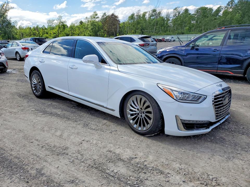 2018 Genesis G90 VIN KMHG34JA9JU040135 COPART salvage auction — FRONT END, Ny - Mv-907A Salvage Certificate, sold $3,950 on 2026-07-06 (photo 4)