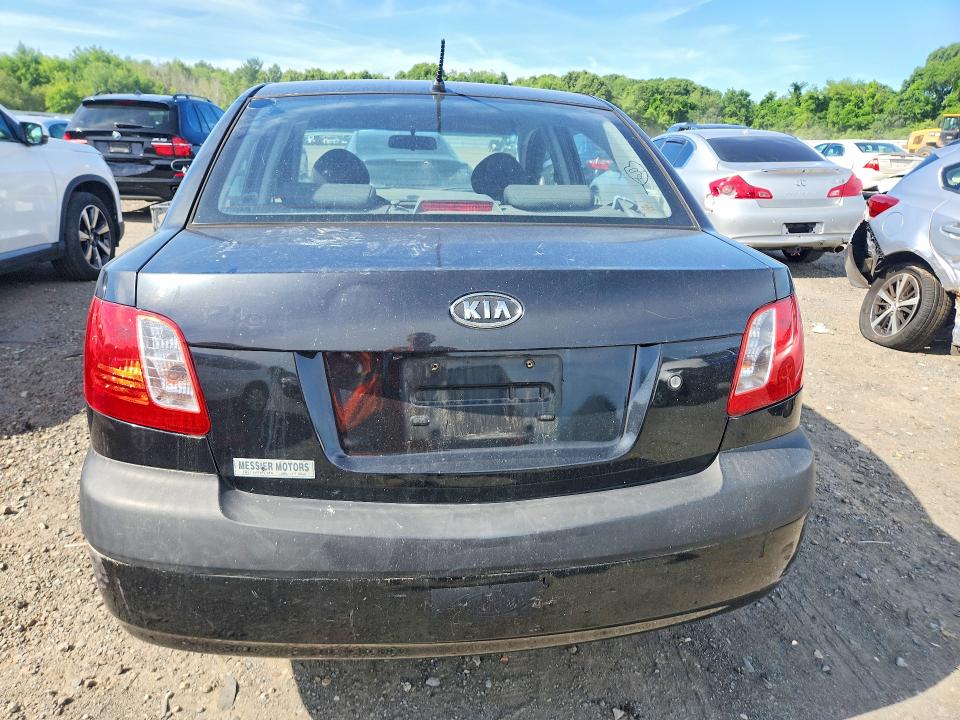2006 Kia Rio VIN KNADE123666167059 COPART salvage auction — FRONT END, Ma - Cert Of Title-Reconstrctd Coll, sold $375 on 2026-07-08 (photo 6)