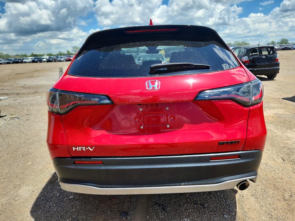 2023 Honda Hr-v VIN 3CZRZ2H58PM722987 COPART salvage auction — FRONT END, Il - Salvage Certificate, sold $8,500 on 2026-07-30 (photo 6)