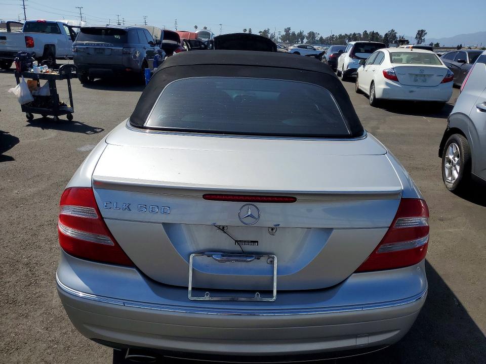 2005 Mercedes-benz Clk-class VIN WDBTK75G55T042609 COPART salvage auction — MECHANICAL, Ca - Dis/Dlr/Exp Only Clean Title, sold $800 on 2026-07-06 (photo 6)