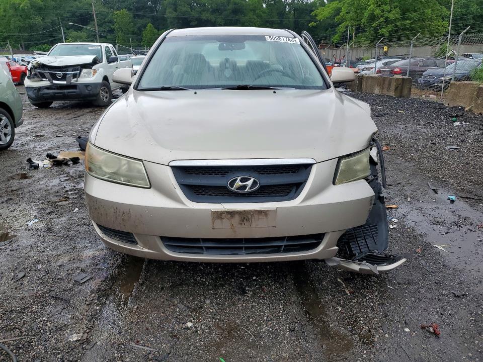 2008 Hyundai Sonata VIN 5NPET46C08H372801 COPART salvage auction — SIDE, Md - Cert Of Salvage > 75% Damage, sold $425 on 2026-07-28 (photo 5)