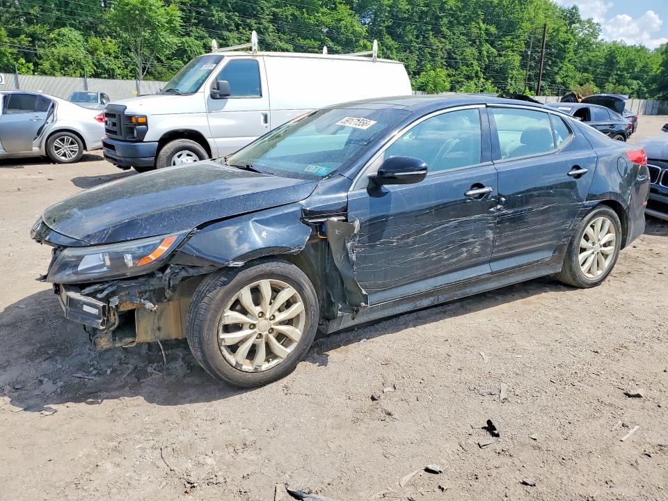 2015 Kia Optima VIN 5XXGN4A75FG422744 COPART salvage auction — FRONT END, Pa - Certificate Of Salvage, sold $600 on 2026-07-06 (photo 1)