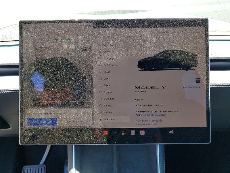 2026 Tesla Model y VIN 7SAYGDEDXTF589035 COPART salvage auction — FRONT END, Ca - Salvage Certificate, sold $15,400 on 2026-08-28 (photo 9)