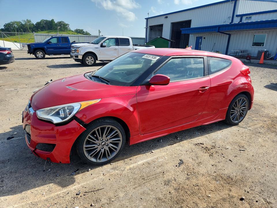 2013 Hyundai Veloster VIN KMHTC6AD3DU138442 COPART salvage auction — FRONT END, Wi - Junked Vehicle Bill Of Sale, sold $425 on 2026-07-14 (photo 1)