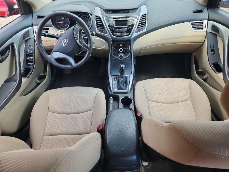 2016 Hyundai Elantra VIN KMHDH4AE2GU489687 COPART salvage auction — FRONT END, Md - Cert Of Salvage > 75% Damage, sold $2,200 on 2026-07-31 (photo 8)
