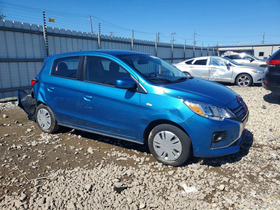 2024 Mitsubishi Mirage VIN ML32AUHJ6RH024640 COPART salvage auction — REAR END, Oh - Certificate Of Title (P), sold $2,750 on 2026-07-13 (photo 4)