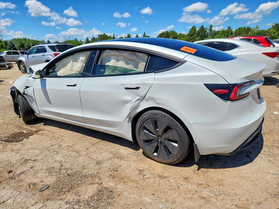 2026 Tesla Model 3 VIN 5YJ3E1EA0TF124314 COPART salvage auction — FRONT END, Salvage Title, sold $11,100 on 2026-09-08 (photo 2)