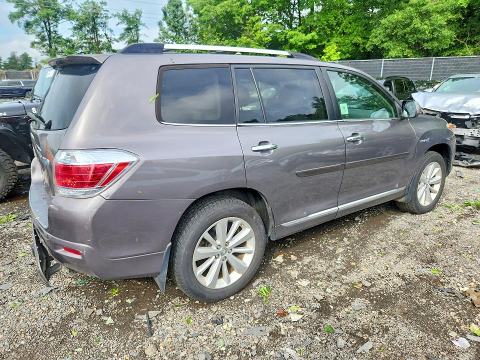 2012 Toyota Highlander VIN JTEDC3EH0C2004207 COPART salvage auction — REAR END, Md - Cert Of Salvage < 75% Damage, sold $5,900 on 2026-07-24 (photo 3)