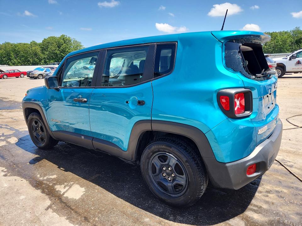 2021 Jeep Renegade VIN ZACNJCAB5MPM19334 COPART salvage auction — HAIL, MO - SALVAGE CERTIFICATE OF TITLE, sold $2,000 on 2026-07-29 (photo 2)