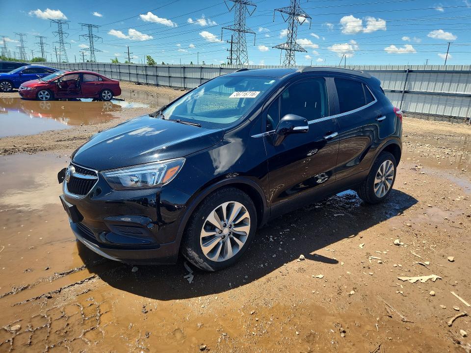 2019 Buick Encore VIN KL4CJASB7KB883157 COPART salvage auction — FRONT END, Il - Salvage Certificate, sold $1,100 on 2026-07-16 (photo 1)
