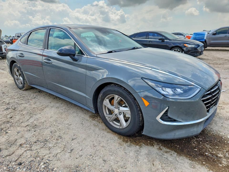 2021 Hyundai Sonata VIN 5NPEG4JA9MH078785 COPART salvage auction — WATER/FLOOD, TX - SALVAGE TITLE-FLOOD DAMAGE, sold $3,500 on 2026-07-27 (photo 4)
