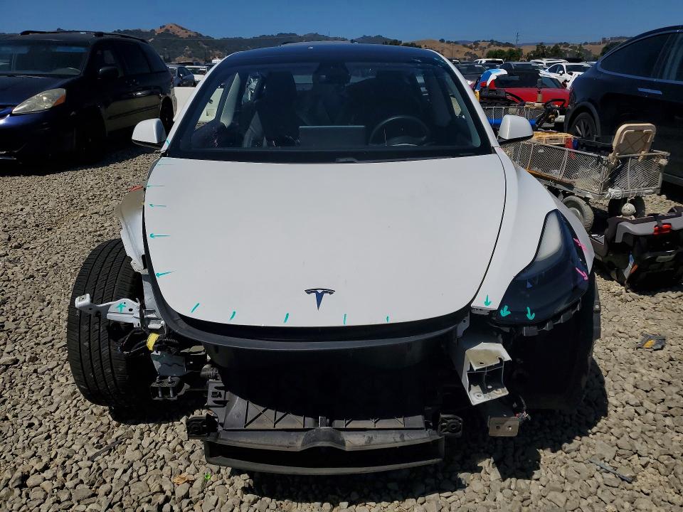 2021 Tesla VIN 5YJ3E1EA4MF870699 COPART salvage auction — FRONT END, Ca - Salvage Certificate, sold $7,000 on 2026-07-14 (photo 5)