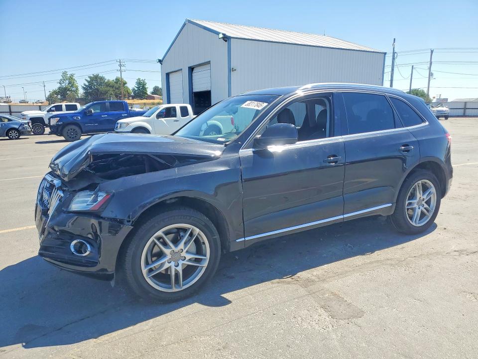 2014 Audi Q5 VIN WA1LFAFP2EA050027 COPART salvage auction — FRONT END, Id - Salvage Certificate Of Title, sold $1,500 on 2026-07-09 (photo 1)