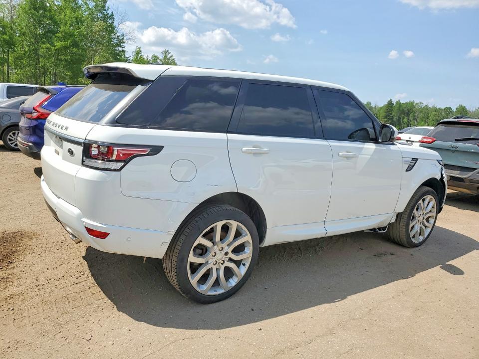 2016 Land rover Range rover sport VIN SALWR2KF6GA112621 COPART salvage auction — FRONT END, On - Permit No Brand - Unfit, sold $8,700 on 2026-07-02 (photo 3)