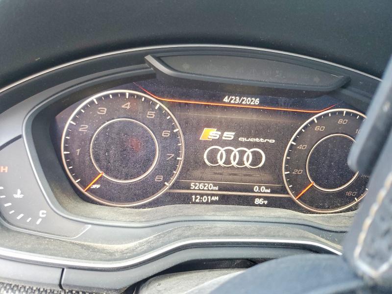 2019 Audi Rs5 VIN WAUB4CF53KA094371 COPART salvage auction — FRONT END, Wv - Cert Of Title-Reconstructed, sold $13,500 on 2026-07-29 (photo 9)