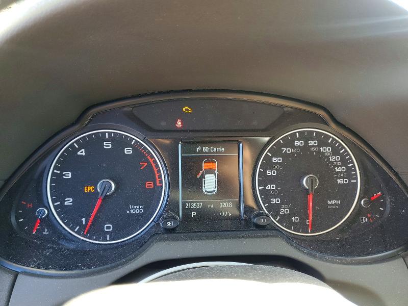 2013 Audi Q5 VIN WA1DGAFP5DA058073 COPART salvage auction — FRONT END, Va - Certificate Of Title, sold $1,050 on 2026-07-22 (photo 9)