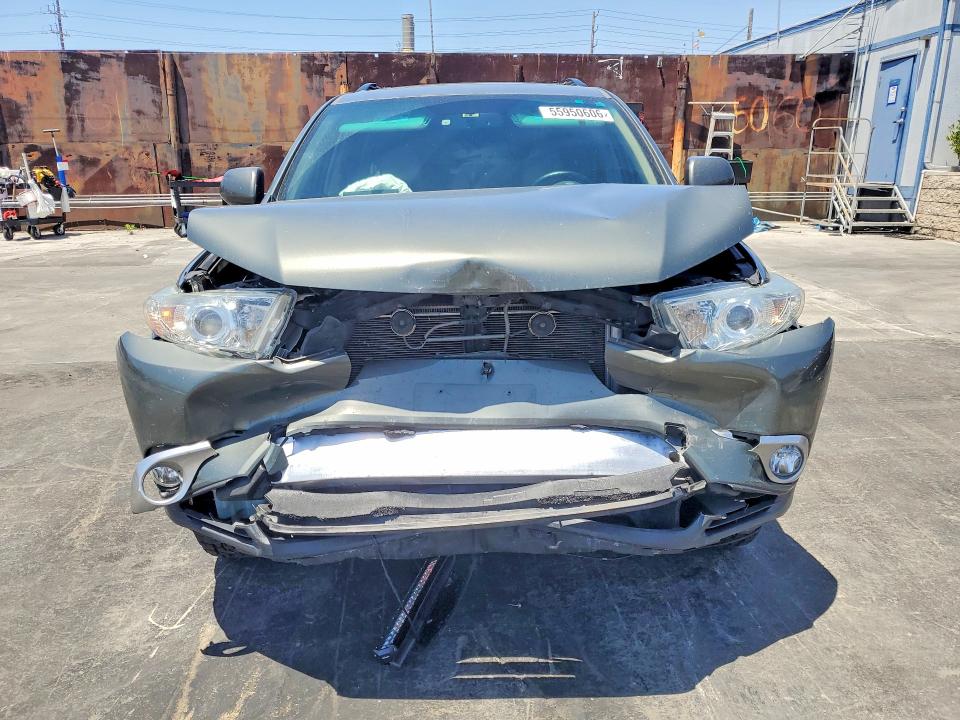 2013 Toyota Highlander VIN 5TDDK3EH0DS179266 COPART salvage auction — FRONT END, Ca - Salvage Certificate, sold $3,850 on 2026-07-22 (photo 5)