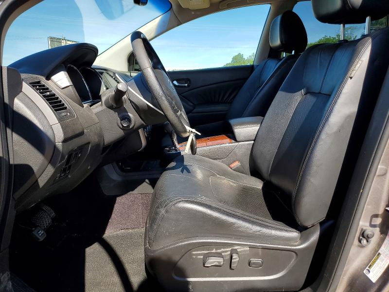 2010 Nissan Murano VIN JN8AZ1MW0AW127302 COPART salvage auction — FRONT END, VA - CERT OF TITLE - SALVAGE, sold $300 on 2026-07-10 (photo 7)