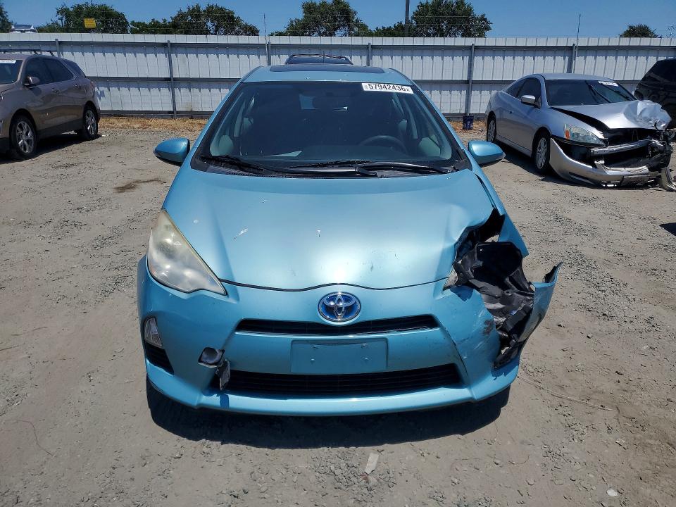 2012 Toyota Prius VIN JTDKDTB3XC1027467 COPART salvage auction — FRONT END, CA - SALVAGE CERTIFICATE, sold $1,750 on 2026-07-25 (photo 5)