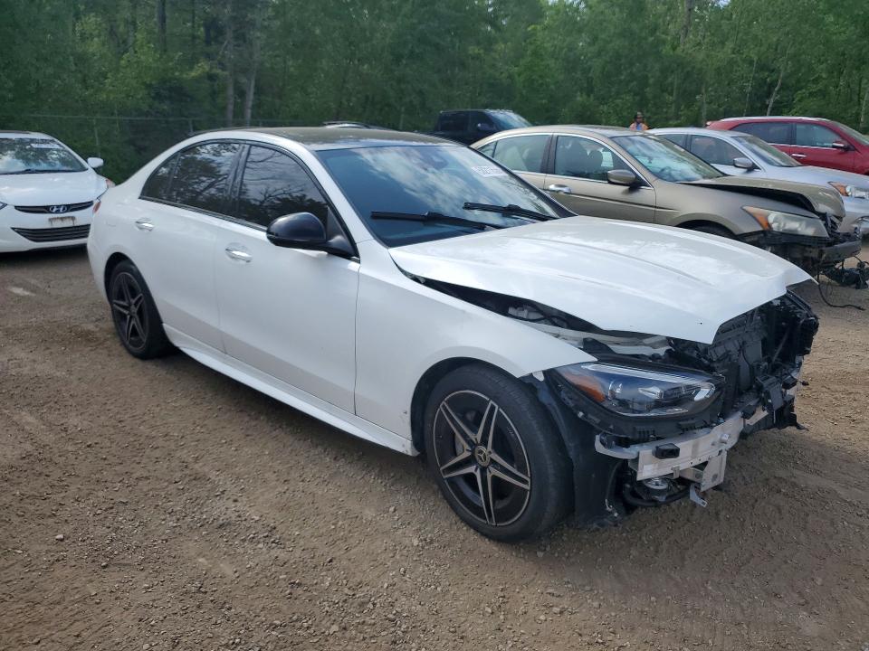 2024 Mercedes-benz C class VIN W1KAF4HB6RR226526 COPART salvage auction — FRONT END, On - Permit Salvage, sold $27,500 on 2026-07-09 (photo 4)