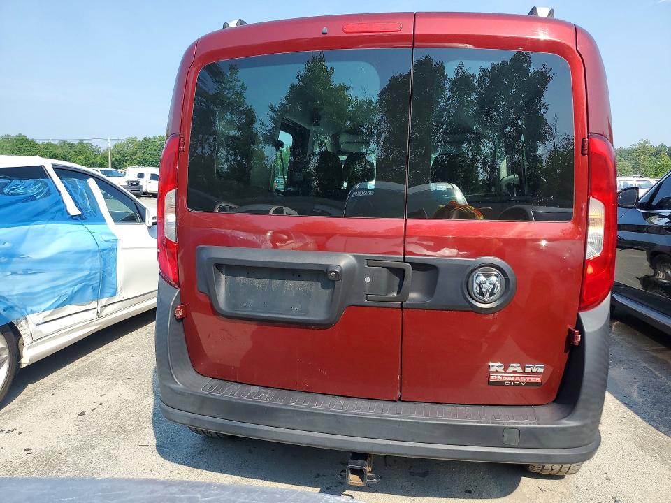 2018 Ram Promaster city VIN ZFBERFAB2J6L13972 COPART salvage auction — ENGINE BURN, CT - CERTIFICATE OF TITLE (P), sold $2,450 on 2026-07-15 (photo 6)
