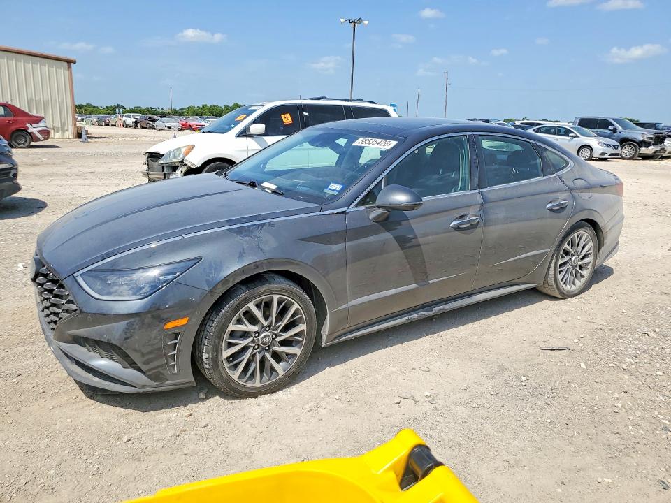 2023 Hyundai Sonata VIN KMHL34J29PA259856 COPART salvage auction — WATER/FLOOD, TX - SALVAGE TITLE-FLOOD DAMAGE (P), sold $6,000 on 2026-07-22 (photo 1)