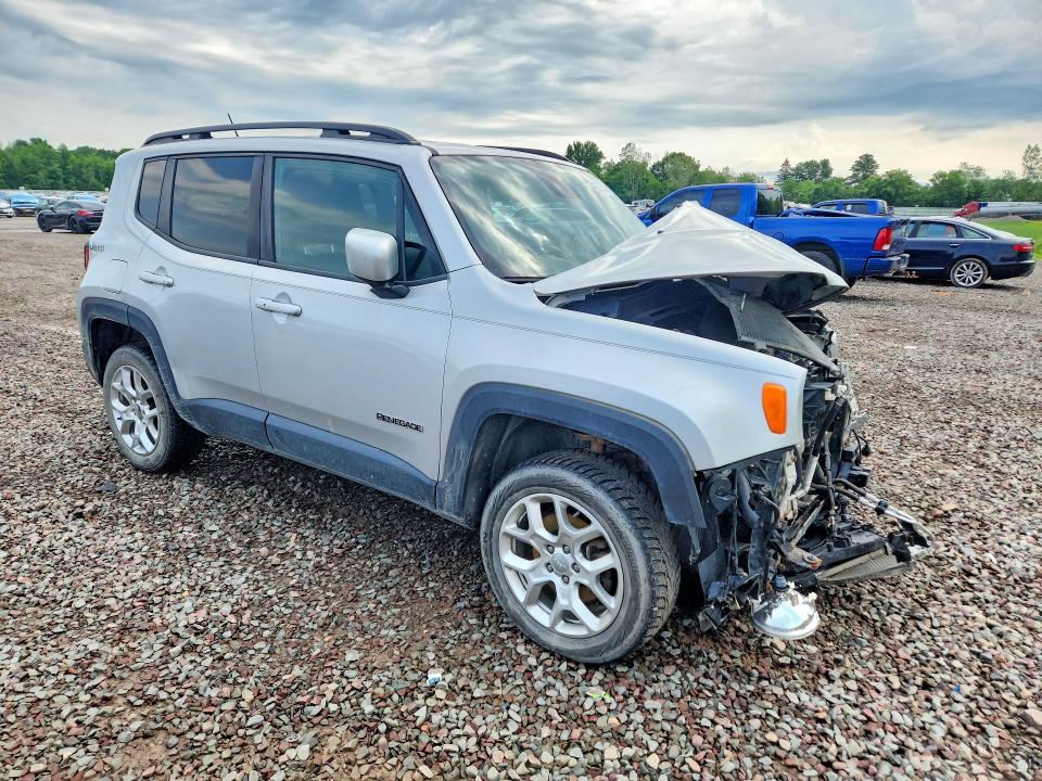 2016 Jeep Renegade VIN ZACCJBBT1GPD53736 COPART salvage auction — FRONT END, Pa - Certificate Of Salvage, sold $250 on 2026-08-03 (photo 4)