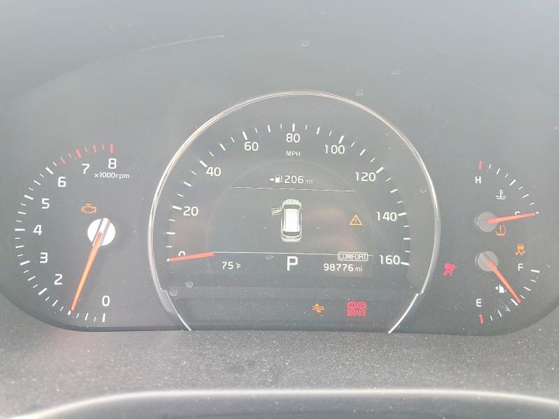 2019 Kia Sorento VIN 5XYPK4A52KG463409 COPART salvage auction — FRONT END, IN - CERT OF TITLE-SALVAGE TITLE, sold $3,000 on 2026-07-31 (photo 9)