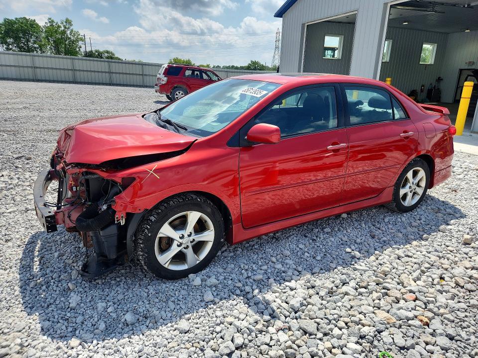 2012 Toyota Corolla VIN 5YFBU4EE3CP023663 COPART salvage auction — FRONT END, Oh - Cert Of Title-Salvage, sold $2,050 on 2026-07-14 (photo 1)