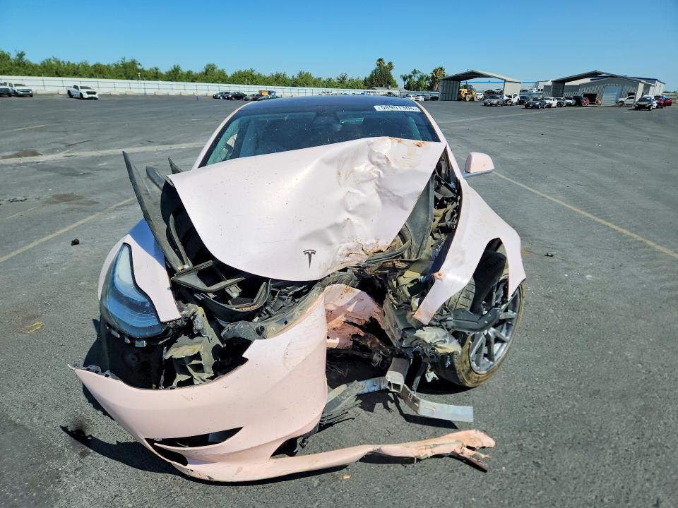 2018 Tesla Model 3 VIN 5YJ3E1EAXJF158631 COPART salvage auction — FRONT END, Ca - Salvage Certificate, sold $725 on 2026-07-13 (photo 5)