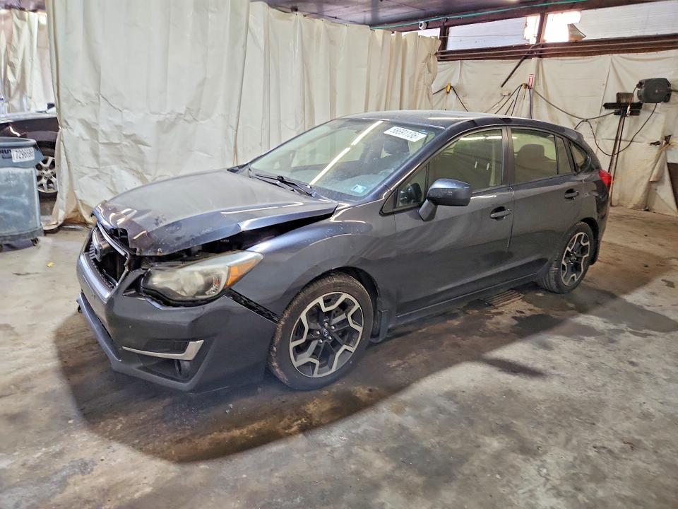 2016 Subaru Impreza VIN JF1GPAA61G8234037 COPART salvage auction — FRONT END, Pa - Certificate Of Salvage, sold $300 on 2026-07-09 (photo 1)