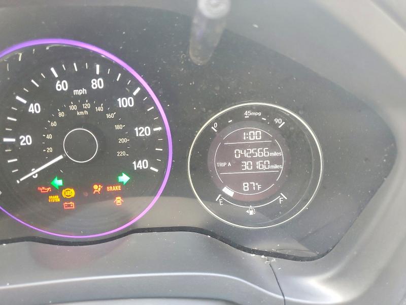 2016 Honda Hr-v VIN 3CZRU5H36GM748678 COPART salvage auction — FRONT END, Nc - Salvage Certificate Of Title, sold $750 on 2026-07-28 (photo 9)