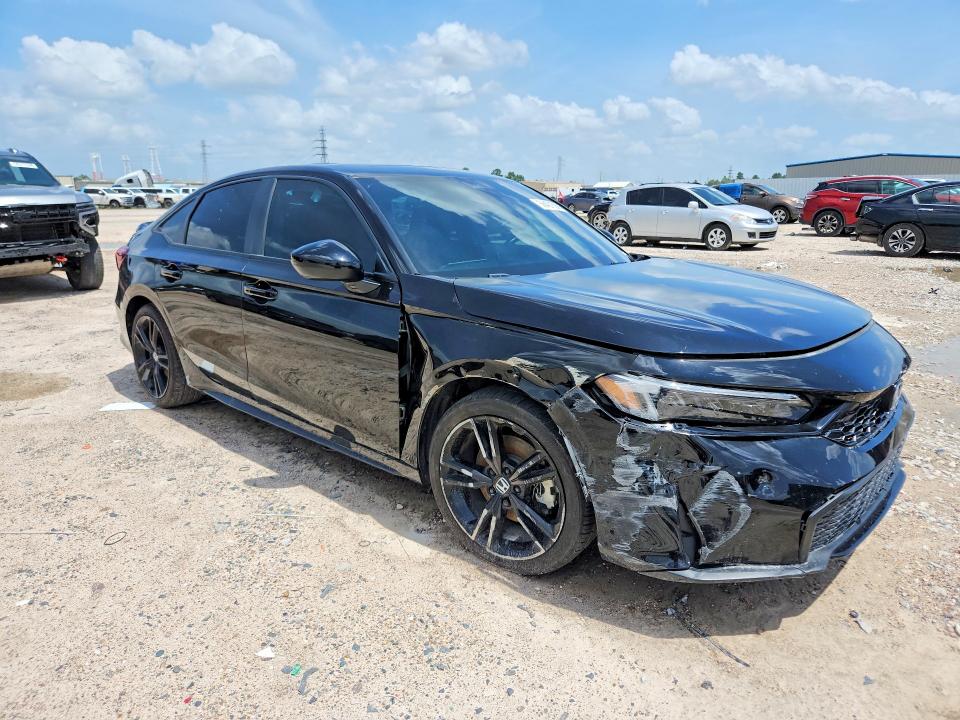 2025 Honda Civic VIN 2HGFE1E5XSH473507 COPART salvage auction — FRONT END, Tx - Salvage Vehicle Title, sold $10,300 on 2026-07-02 (photo 4)