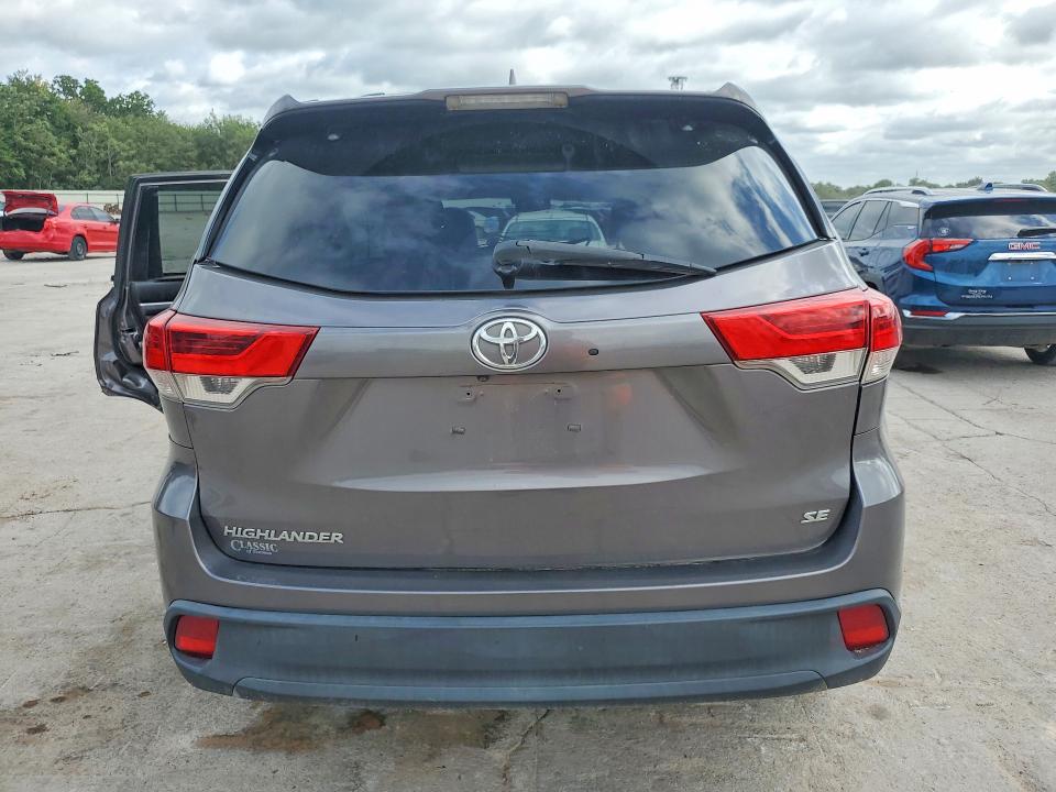 2018 Toyota Highlander VIN 5TDKZRFH8JS545507 COPART salvage auction — ALL OVER, Ok - Cert Of Title-Salvage, sold $3,300 on 2026-07-16 (photo 6)