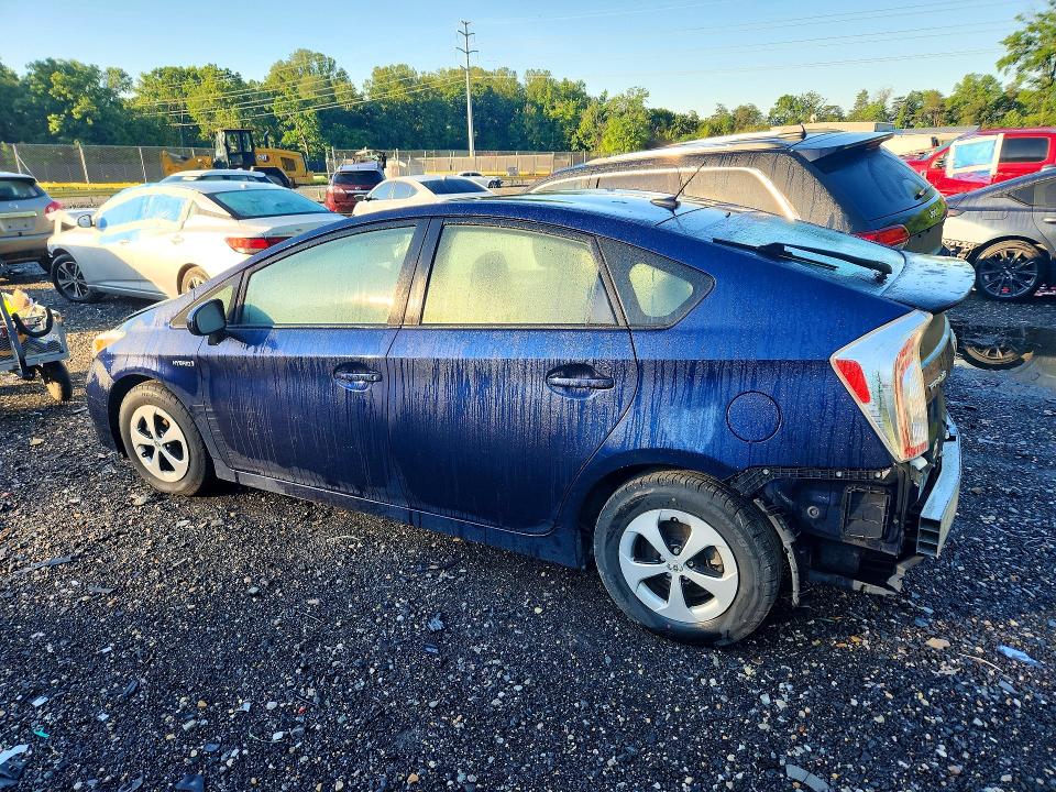 2013 Toyota Prius VIN JTDKN3DU0D1730175 COPART salvage auction — REAR END, Md - Cert Of Salvage > 75% Damage, sold $450 on 2026-07-21 (photo 2)