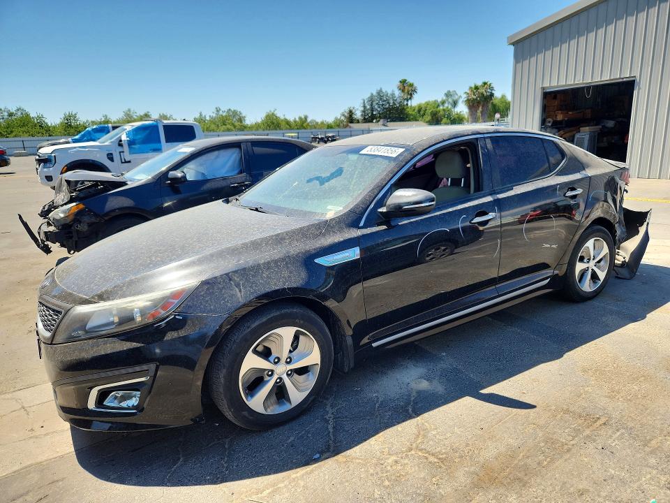 2014 Kia Optima VIN KNAGM4AD1E5071050 COPART salvage auction — REAR END, Ca - Salvage Certificate, sold $1,750 on 2026-07-09 (photo 1)