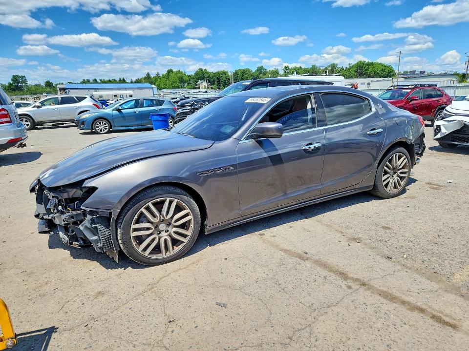 2015 Maserati Ghibli VIN ZAM57RTA7F1134643 COPART salvage auction — FRONT END, PA - CERT OF SLVG-LEMON LAW REPURCH, sold $2,350 on 2026-08-11 (photo 1)