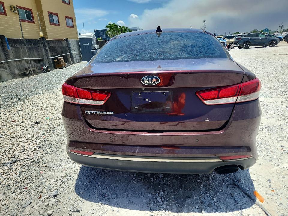 2018 Kia Optima VIN 5XXGT4L30JG227692 COPART salvage auction — FRONT END, Fl - Cert Of Title Slvg Rebuildable, sold $1,150 on 2026-07-02 (photo 6)