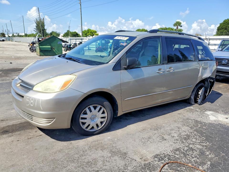 2004 Toyota Sienna VIN 5TDZA23C44S155871 COPART salvage auction — REAR END, FL - CERT OF TITLE SLVG REBUILDABLE, sold $275 on 2026-07-13 (photo 1)