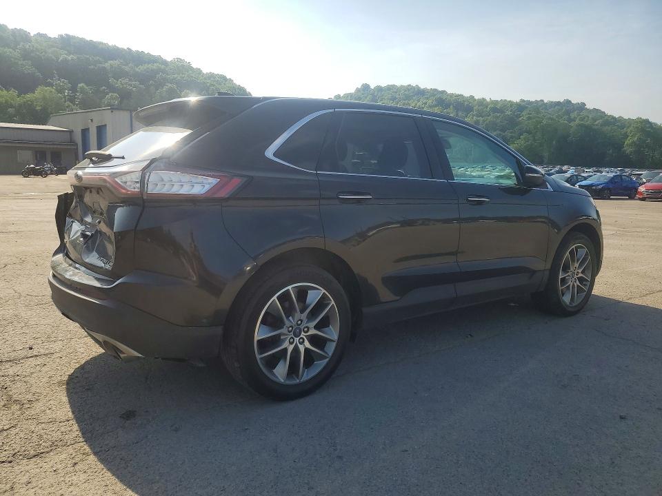 2015 Ford Edge VIN 2FMPK4K94FBB32970 COPART salvage auction — REAR END, Pa - Certificate Of Salvage, sold $3,300 on 2026-07-02 (photo 3)